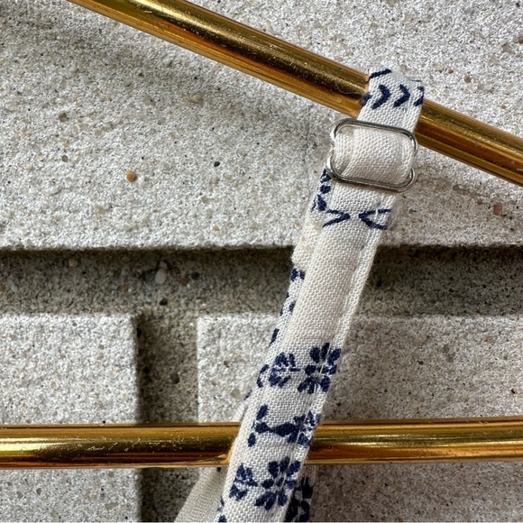 Angie Boho Floral Print Ruffle Hem Surplice Peplum Top Adjustable Straps S - Picture 8 of 8